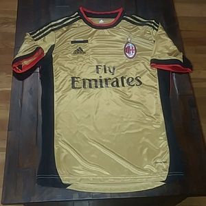 AC Milan Away Gold Soccer Jersey